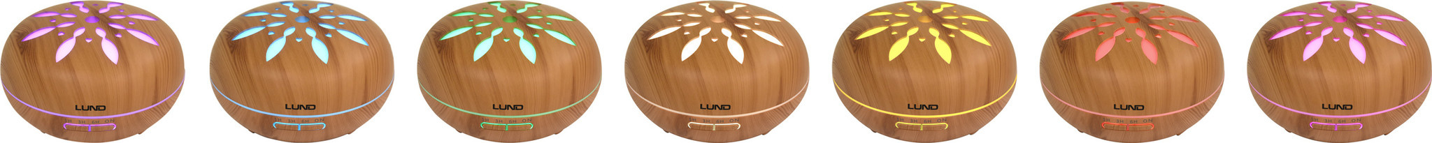 LUND Luxury Aroma Diffusor mit Fernbedienung - 500 ml - 7 Lichtfarben