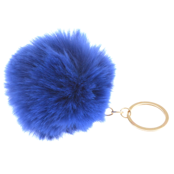 Pom Poms Plüsch Bommel Schlüsselanhänger Pompom Dunkel Blau