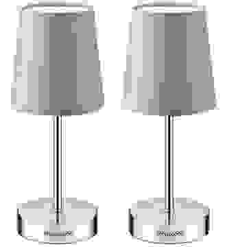 Tischlampe Lumière 2er-Set Taupe 32x13x13cm