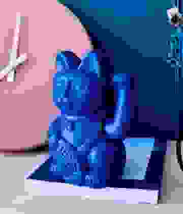 Winkekatze Lucky Cat Classic Dark Blue