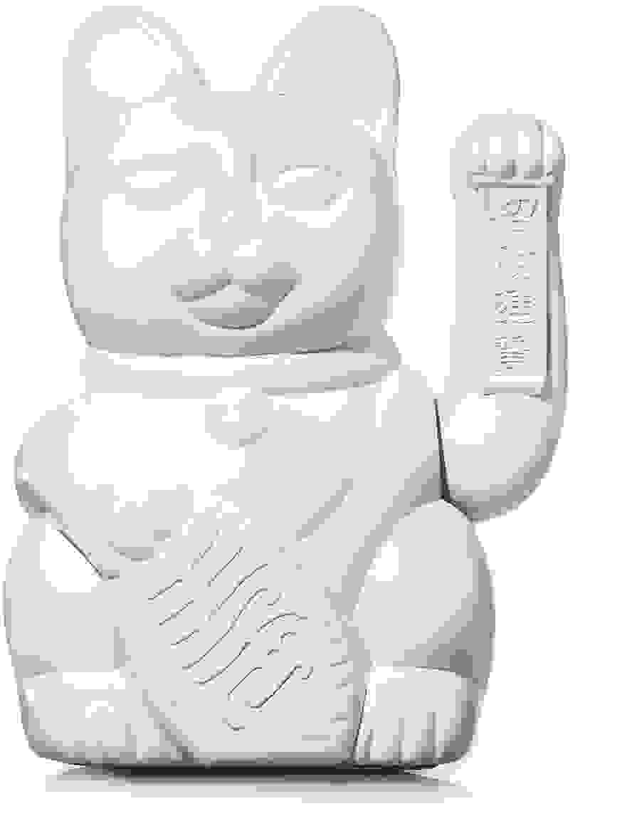 Winkekatze Lucky Cat Large White