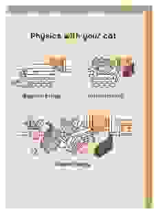 Physics With Your Cat Pusheen Grußkarte