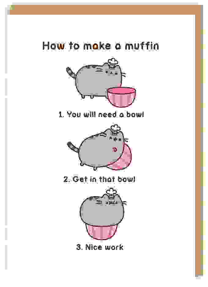 How To Make A Muffin Pusheen Grußkarte