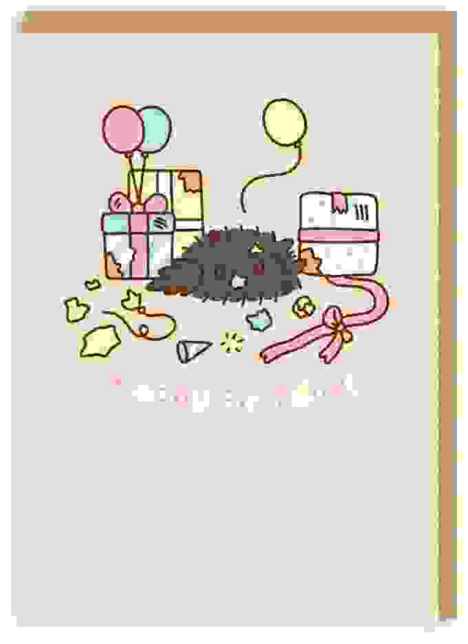 Happy Birthday Scene Pusheen Grußkarte