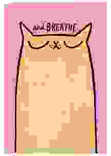 Breathe Cat A4ish Notizbuch