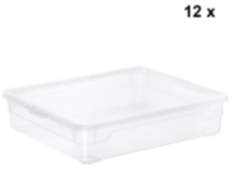 3er / 6er / 12er Set Clearbox Shirt 9 l CLEAR