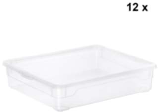 3er / 6er / 12er Set Clearbox Shirt 9 l CLEAR