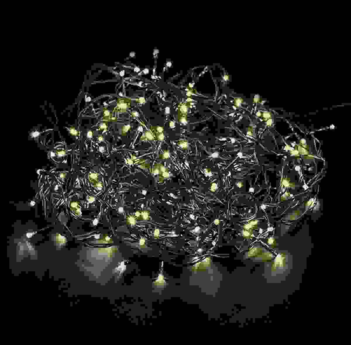 4x Weihnachtsbaumbeleuchtung 14 Meter Warmweiß - 700LED für Innen und Außen