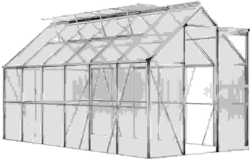 Deubois Aluminium-Gewächshaus 11,73 m³, mit 4 Oberlichtern