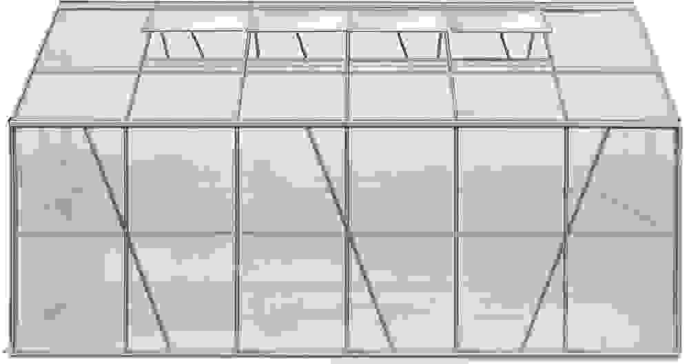 Deubois Aluminium-Gewächshaus 11,73 m³, mit 4 Oberlichtern