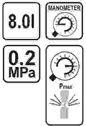 Flo Drucksprüher 8L mit Trageriemen und Manometer