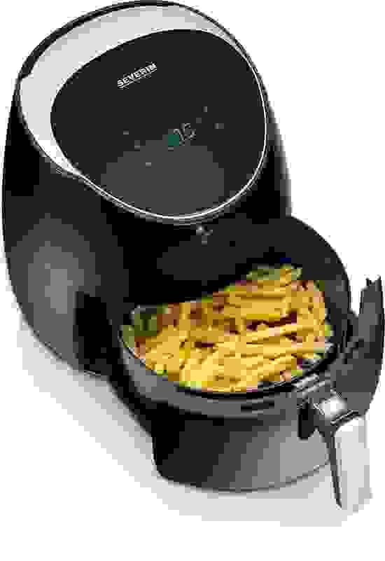 Severin Heißluftfritteuse/ Airfryer XXL - 2000 Watt - Schwarz