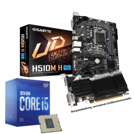 Aufrüst-Kit: GIGABYTE H510M H - Intel Core i5-10400F, 6x 2.90GHz - 16 GB DDR4...