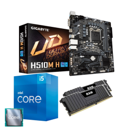 Aufrüst-Kit: GIGABYTE H510M H - Intel Core i5-11400, 6x 2.60GHz - 16 GB DDR4