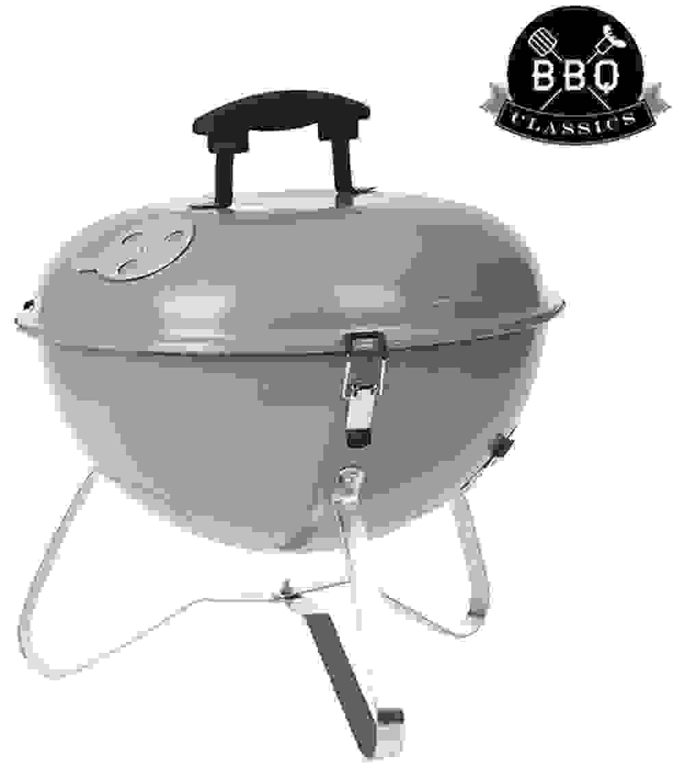 BBQ Classics Tragbarer Holzkohlegrill mit Deckel