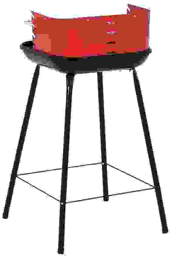 BBQ Holzkohlegrill - 85 cm - Grillfläche 26x26 cm