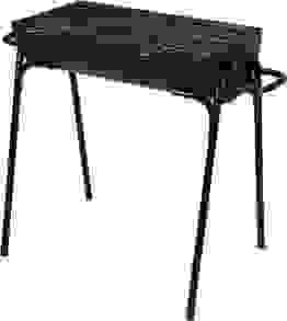 BBQ Holzkohlegrill auf Beinen - 88cm - Grillfläche 60x29 cm - Schwarz