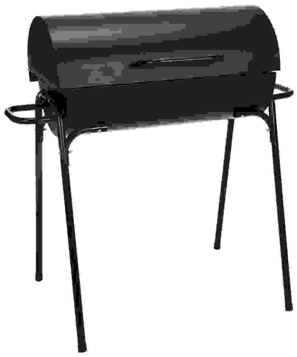 BBQ Holzkohlegrill - Grillfläche 60 x 30 cm - Rostfreier Stahl