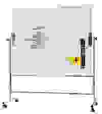 Bi-Office mobile Glas-Magnettafel 150,0 x 120,0 cm weiß