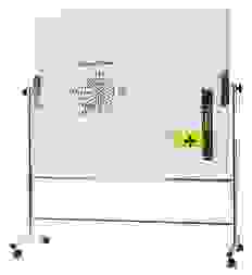 Bi-Office mobile Glas-Magnettafel 150,0 x 120,0 cm weiß