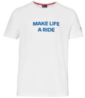 BMW Make Life a Ride T-Shirt Herren (weiß) Farbe: Weiß Größe: XXL