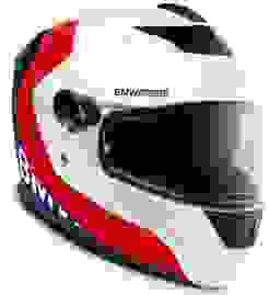 BMW Street X Comp Integralhelm Farbe: Weiß|Rot|Blau Größe: 55/56