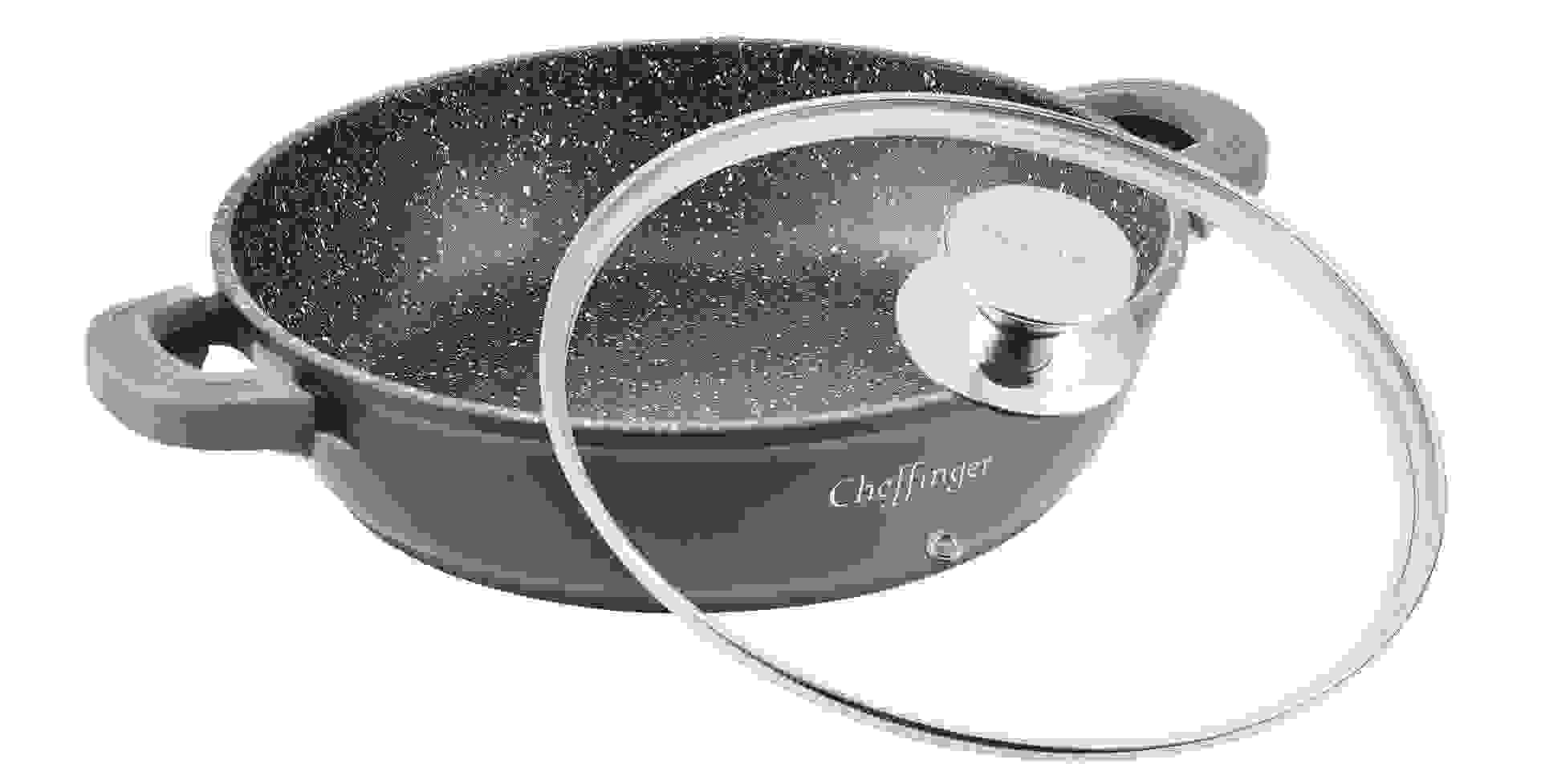 Cheffinger Auflauf-/Koch-/Servierpfanne - Marmorbeschichtung - 24cm