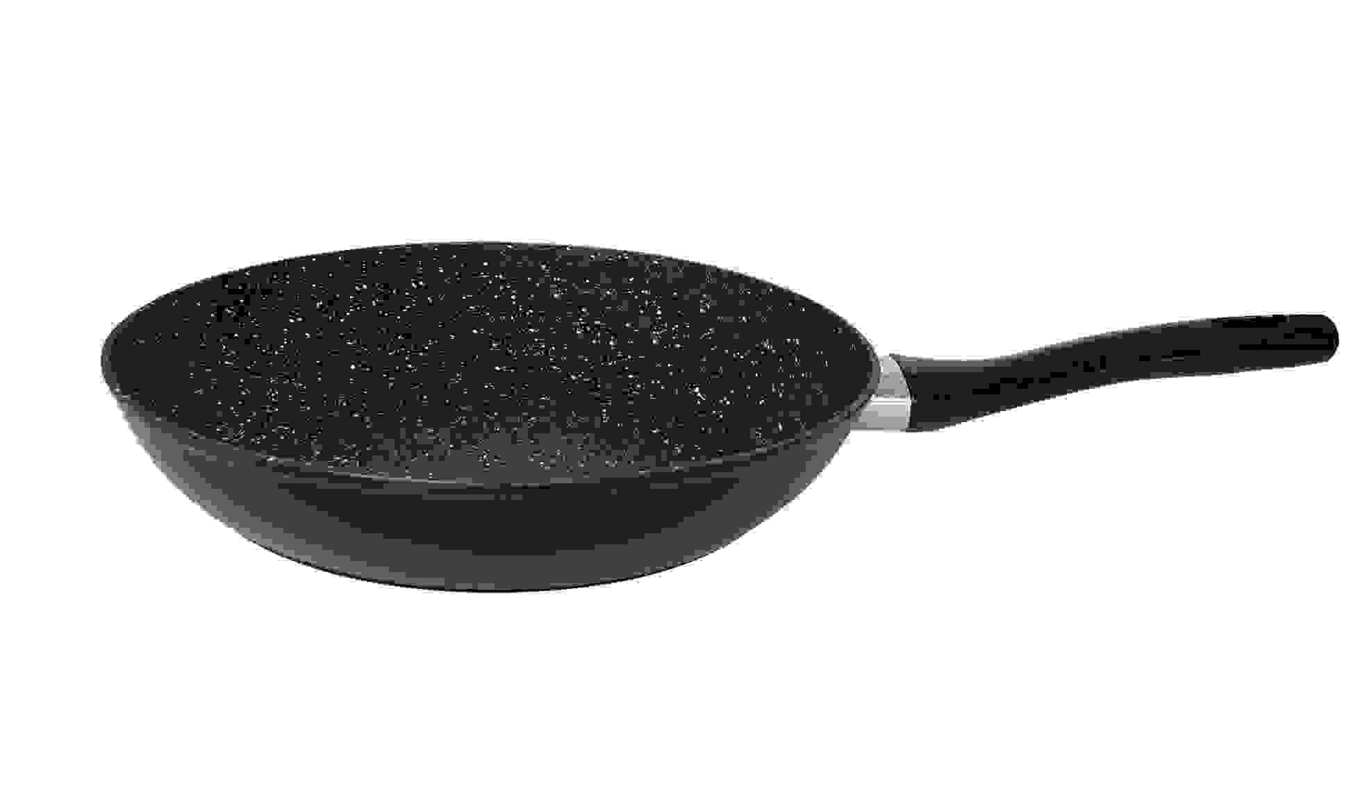 Cheffinger Bratpfanne - Marmorbeschichtung - 24 cm - Schwarz