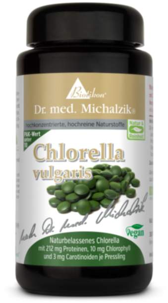 Chlorella | 400 mg naturbelassene Qualität | 300 Presslinge | Dr. med. Michalzik