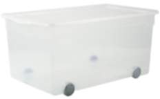 Clearbox mit Rollen 63 l CLEAR