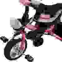 DBA Kinderfahrrad/Dreirad -Pink- Schiebestange, klappbares Dach, klappbare Fußstütze, Korb