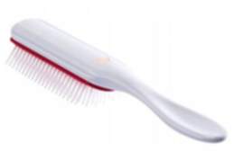 Denman D3 - White Brush with Rose Crown