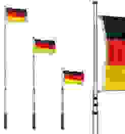 Deuba Fahnenmast 630cm Deutschland | Teleskop