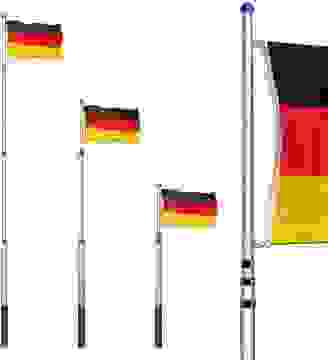 Deuba Fahnenmast 630cm Deutschland | Teleskop