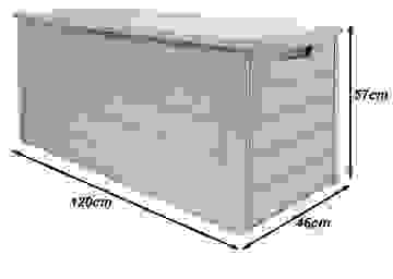 Deubois Luxury Aufbewahrungsbox - Grau - 120x46x57cm- Kunststoff
