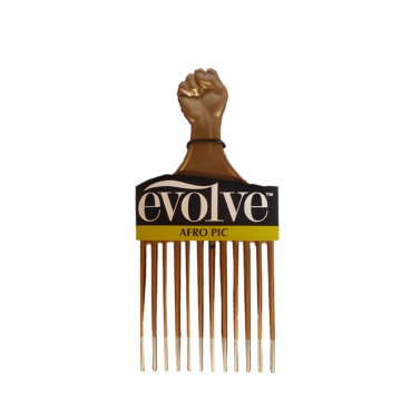 Evolve Afro Afro Pic Metallic Gold