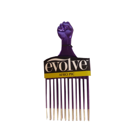 Evolve Afro Pic Metallic Purple