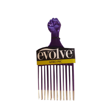 Evolve Afro Pic Metallic Purple