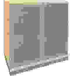 fm Aktenschrank Sidney, 4260267329276 königsahorn, Acrylglas satiniert 1 Fachboden 80,0 x 44,2 x 78,1 cm