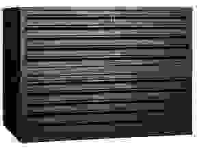 Gürkan Planschrank schwarz 10 Schubladen 113,0 x 83,0 x 105,0 cm