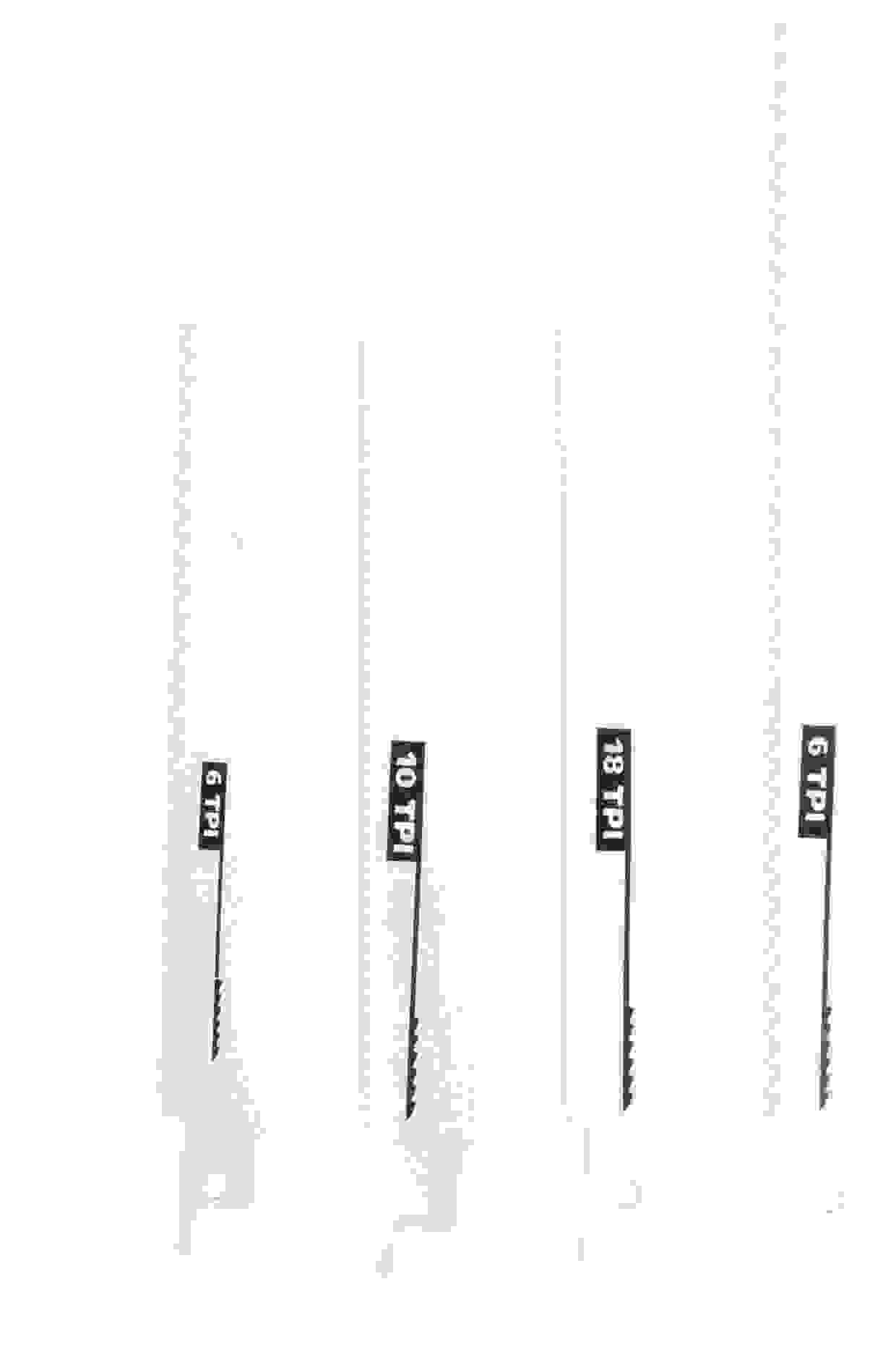 Hofftech Accu Recipro Säge / Astsäge - 152 mm Sägeblatt MIT dazugehörigen Sägeblättern 4 Stück