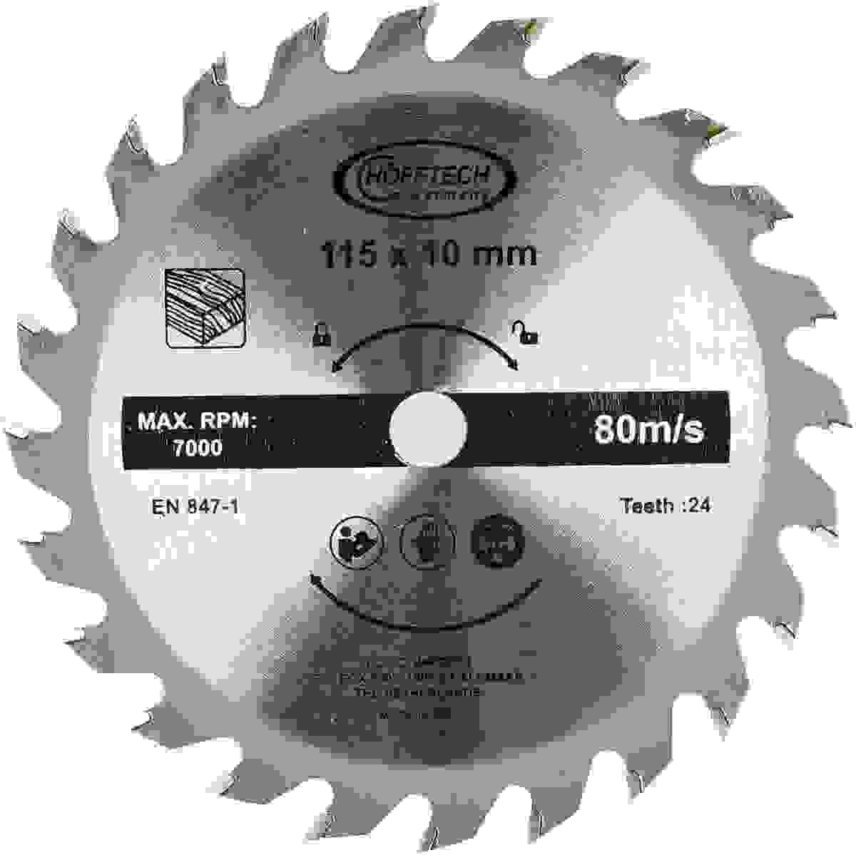 Hofftech Compact Handkreissäge - 480 Watt - Ø 115 mm Sägeblatt - 220 Volt