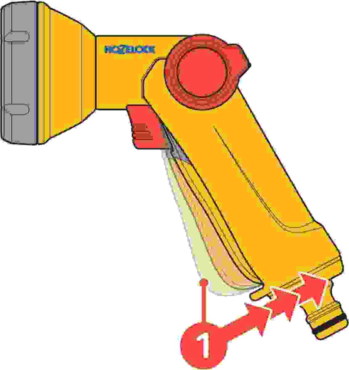 Hozelock Multi-Spray PLUS Broespray-Düse