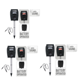 Junai Schädlingsabwehr / Tierabwehr - wiederaufladbar - gegen Vögel, Kaninchen, Hunde und Katzen - 3 Stück