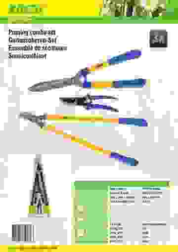 Kinzo Gartenscheren-Set - Gartenscheren-Kombinationsset - 3-teilig - Gartenschere - Astschere - Heckenschere