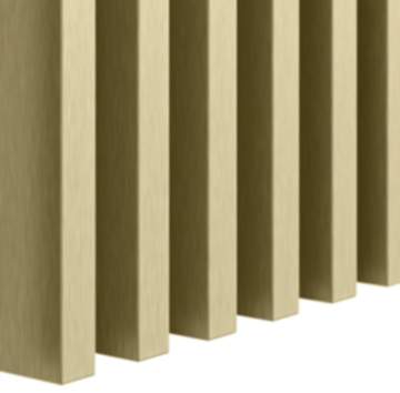 Klemp CLASSIC Lamellenwand aus MDF 30x40 mm, 17 Stück LA014 Goldglanz