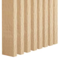 Klemp Freistehende Lamellenwand aus MDF 22x90, 10 Stück PL000 Natur Eiche