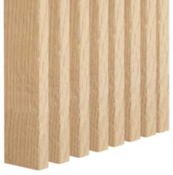 Klemp Freistehende Lamellenwand aus MDF 22x90, 10 Stück PL000 Natur Eiche