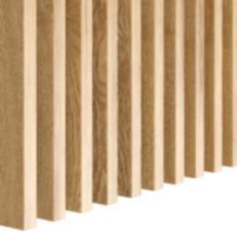 KLEMP MINI Lamellenwand aus MDF 16x30 mm, 31 Stück LA101 Eichenfurnier