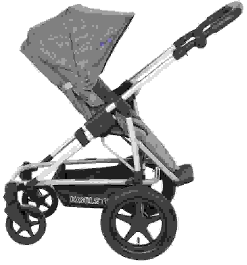 Koelstra Kinderwagen mit Babytragetasche - Binque Daily Combi Kinderwagen - Blau